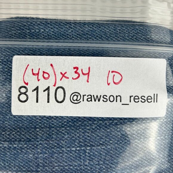 Sean John Hip Hop Wide Denim Jeans 40x34 Y2K‎ Light Wash Streetwear Skate Baggy - Picture 7 of 7